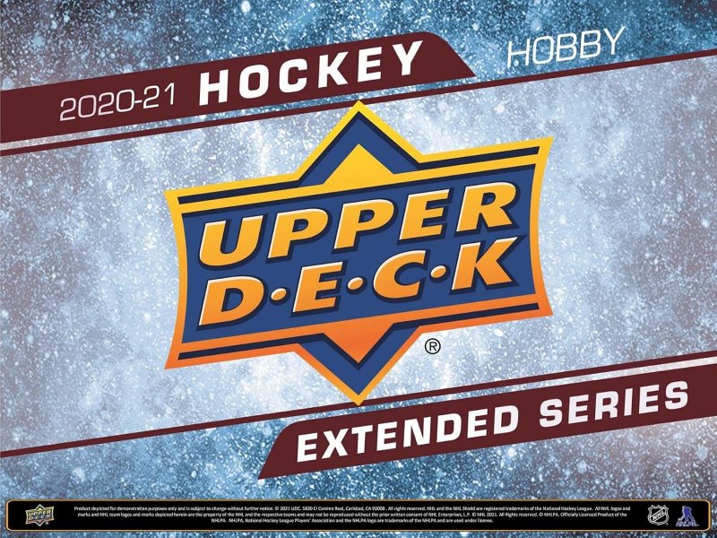 UPPER DECK EXTENDED SERIES HOCKEY HOBBY BOX TRADING CARDS COLLECTOR EDITION 2020-21