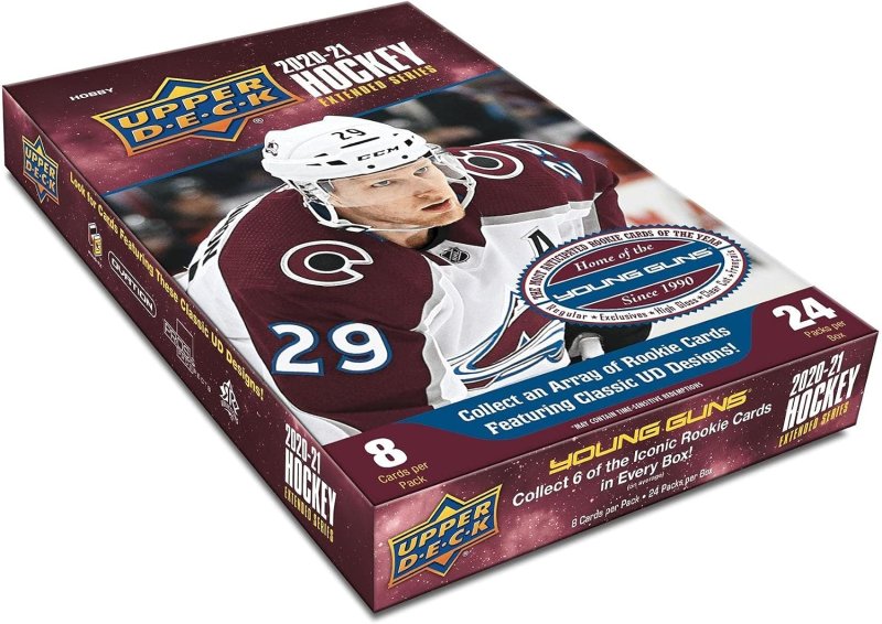 UPPER DECK EXTENDED SERIES HOCKEY HOBBY BOX TRADING CARDS COLLECTOR EDITION 2020-21