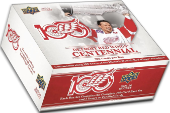 UPPER DECK DETROIT RED WINGS CENTENNIAL HOCKEY BOX SET LIMITED EDITION COLLECTIBLE 2025-26