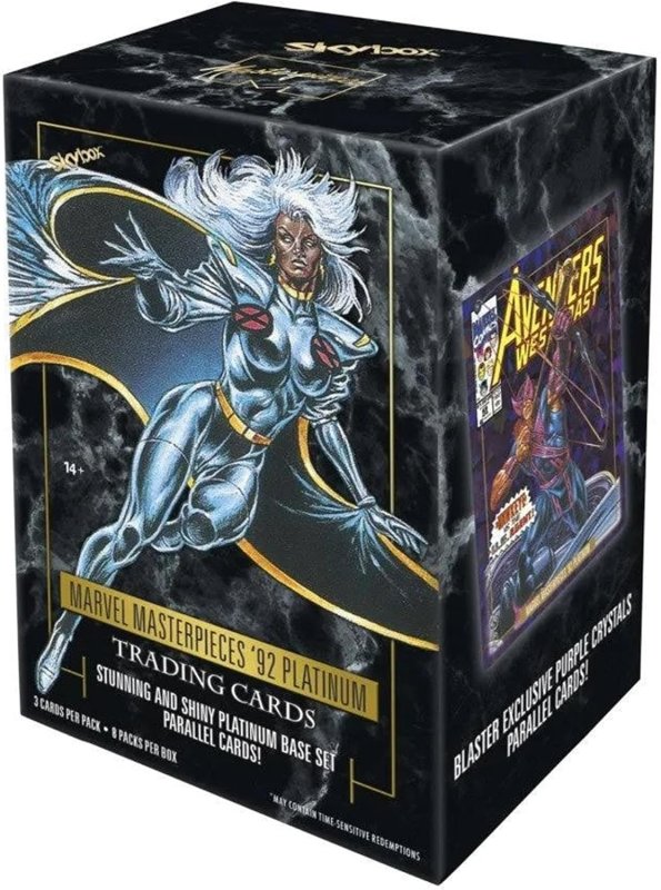 UPPER DECK 2024 MARVEL MASTERPIECES 92 PLATINUM BLASTER BOX - 24 COUNT COLLECTIBLE CARDS