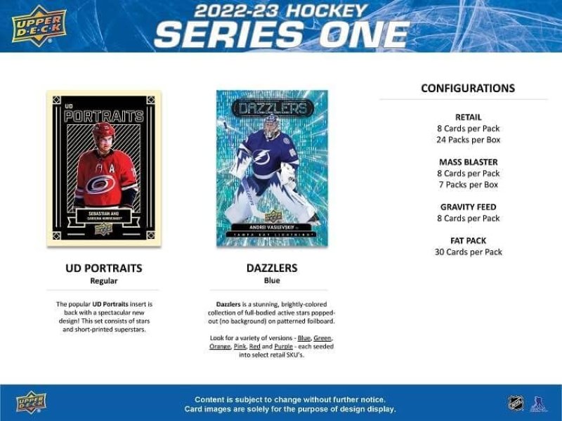 UPPER DECK SERIES 1 HOCKEY TIN OFFICIAL TRADING CARD COLLECTOR S BOX 2023