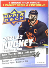 UPPER DECK SERIES 1 NHL HOCKEY BLASTER BOX 6 PACKS PER BOX 2021-22