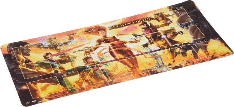 UPPER DECK LEGENDARY PLAYMAT DARK PHOENIX VS THE X-MEN MULTI-CHARACTER BATTLE DESIGN