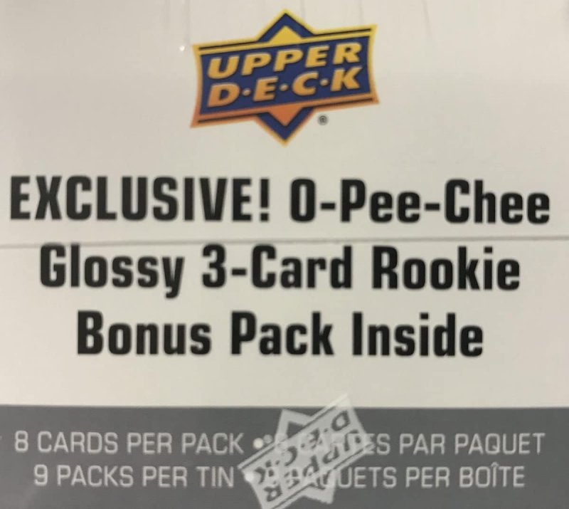 UPPER DECK 2021-22 SERIES ONE HOCKEY TRADING CARD COLLECTORS TIN WITH 9 PACKS NHL