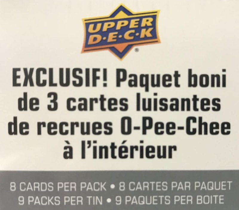 UPPER DECK 2021-22 SERIES ONE HOCKEY TRADING CARD COLLECTORS TIN WITH 9 PACKS NHL