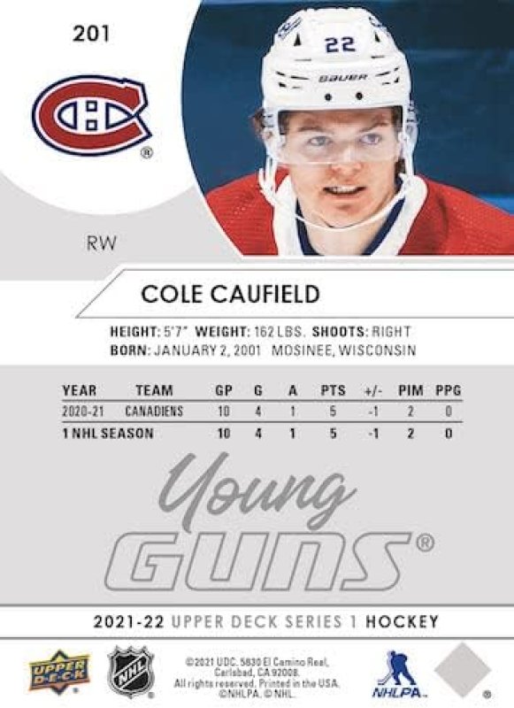 UPPER DECK 2021-22 SERIES ONE HOCKEY TRADING CARD COLLECTORS TIN WITH 9 PACKS NHL