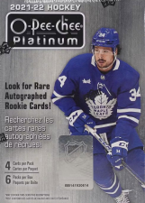UPPER DECK O-PEE-CHEE PLATINUM HOCKEY BLASTER BOX TRADING CARDS COLLECTIBLE 2021-22