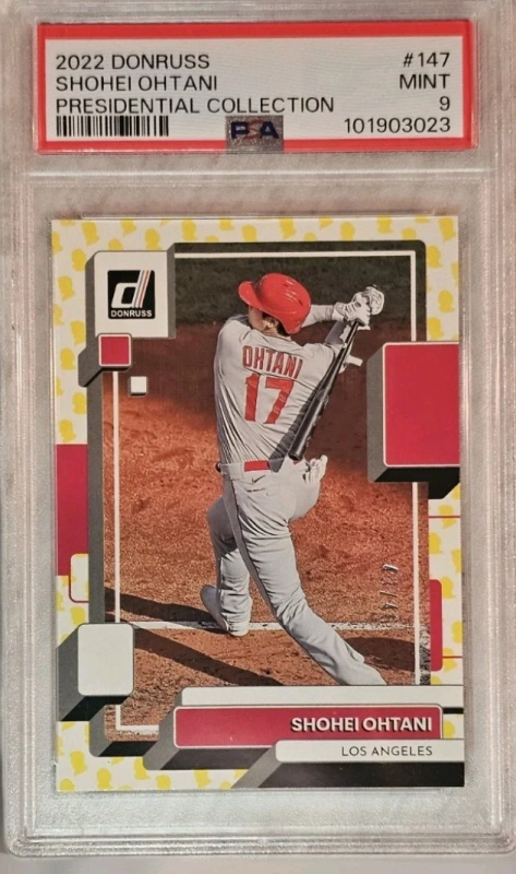 DONRUSS PRESIDENTIAL COLLECTION - SHOHEI OHTANI - **SSP /46** PSA 9 MINT 2022