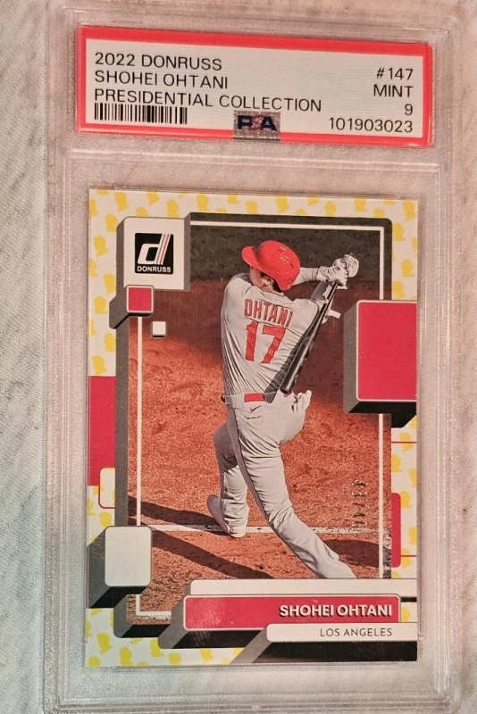 DONRUSS PRESIDENTIAL COLLECTION - SHOHEI OHTANI - **SSP /46** PSA 9 MINT 2022