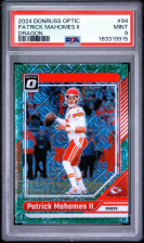 DONRUSS OPTIC DRAGON #94 PATRICK MAHOMES II #24/24 PSA 9 2024