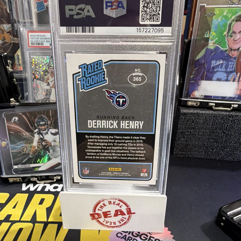 DONRUSS DERRICK HENRY RATED ROOKIE #365 PSA 10 TITANS 157227095 2016