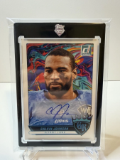 DONRUSS CALVIN JOHNSON ALL TIME GRIDIRON KINGS AUTO /49 LIONS 2025 PANINI