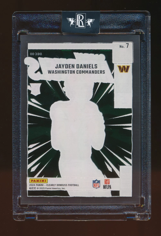 DONRUSS JAYDEN DANIELS GRIDIRON MARVELS RC #7 COMMANDERS 2024 PANINI CLEARLY