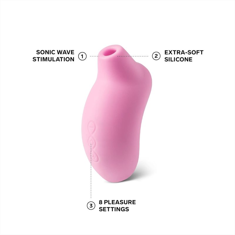 LELO SONA SONIC CLITORAL MASSAGER PINK POWERFUL CLITORAL STIMULATOR FOR WOMEN