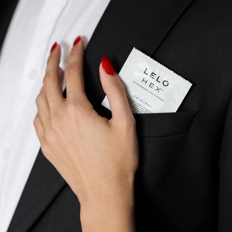 LELO HEX ORIGINAL ULTRA THIN CONDOMS STRONG, DURABLE, 3-PACK FOR ENHANCED SENSATION