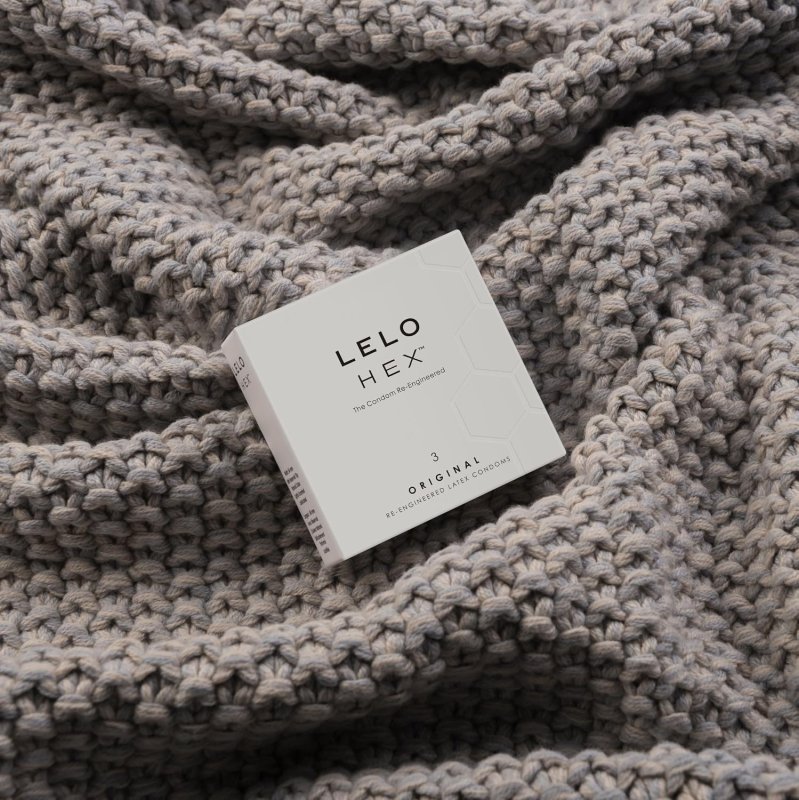 LELO HEX ORIGINAL ULTRA THIN CONDOMS STRONG, DURABLE, 3-PACK FOR ENHANCED SENSATION