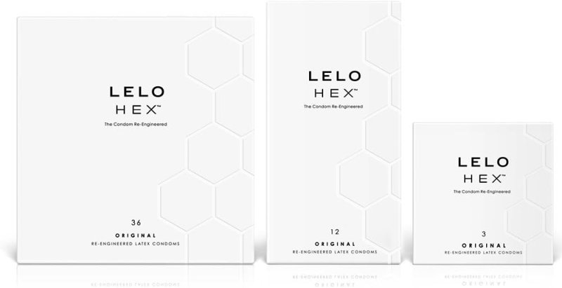 LELO HEX ORIGINAL ULTRA THIN CONDOMS STRONG, DURABLE, 3-PACK FOR ENHANCED SENSATION