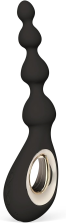 LELO SORAYA VIBRATING ANAL BEADS - BOW-MOTION BLACK MASSAGER FOR INTENSE PLEASURE