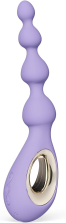 LELO SORAYA VIBRATING ANAL BEADS BOW-MOTION MASSAGER IN VIOLET DUSK LUXURY ADULT TOY