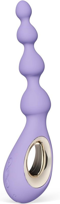 LELO SORAYA VIBRATING ANAL BEADS BOW-MOTION MASSAGER IN VIOLET DUSK LUXURY ADULT TOY