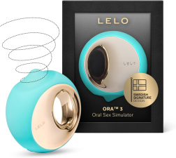 LELO ORA 3 ORAL SEX SIMULATOR TONGUE VIBRATOR FOR WOMEN AQUA COLOR, POWERFUL PLEASURE