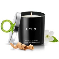 LELO FLICKERING TOUCH MASSAGE CANDLE SNOW PEAR CEDARWOOD SCENTED AROMATHERAPY WAX