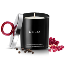 LELO FLICKERING TOUCH MASSAGE CANDLE BLACK PEPPER POMEGRANATE SCENTED AROMATHERAPY