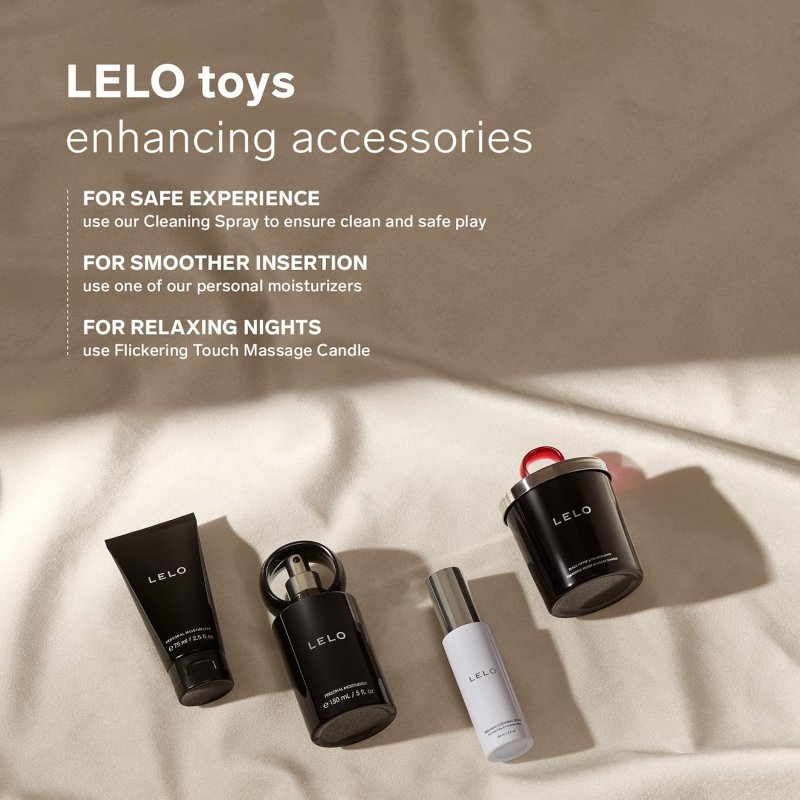 LELO FLICKERING TOUCH MASSAGE CANDLE BLACK PEPPER POMEGRANATE SCENTED AROMATHERAPY