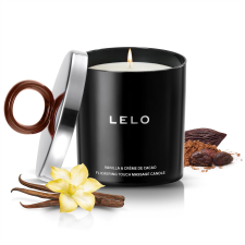 LELO FLICKERING TOUCH MASSAGE CANDLE VANILLA CREME DE CACAO SCENT RELAXING AROMATHERAPY