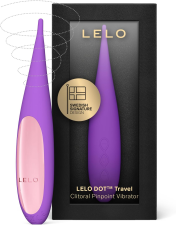 LELO DOT TRAVEL MINI CLITORAL VIBRATOR PORTABLE PINPOINT MASSAGER IN PURPLE