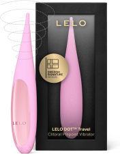 LELO DOT TRAVEL MINI CLITORAL VIBRATOR PINK PINPOINT MASSAGER FOR TARGETED STIMULATION
