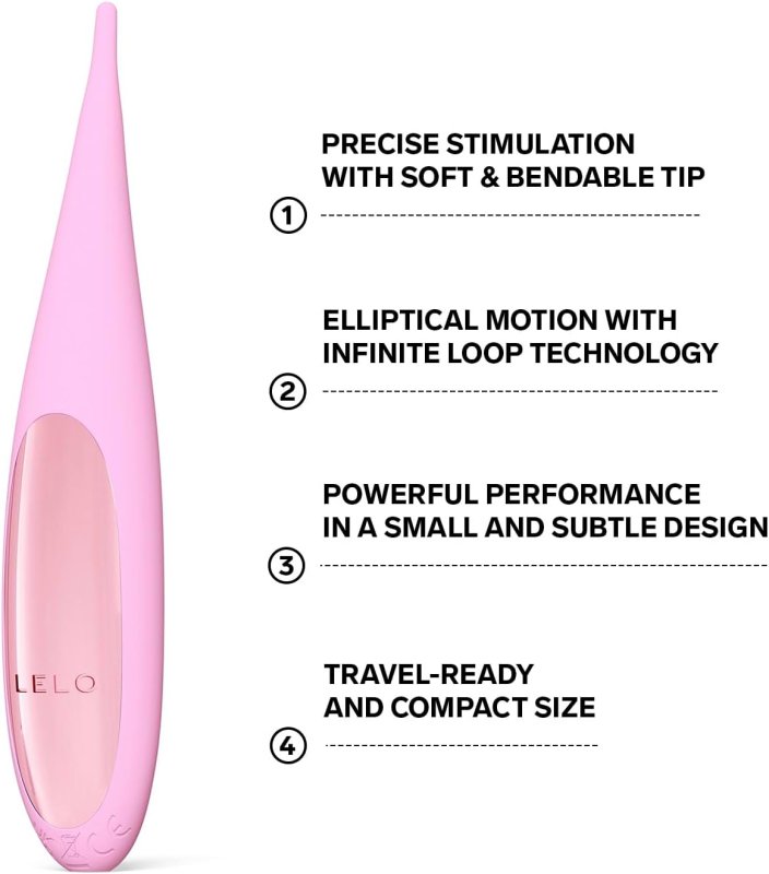 LELO DOT TRAVEL MINI CLITORAL VIBRATOR PINK PINPOINT MASSAGER FOR TARGETED STIMULATION