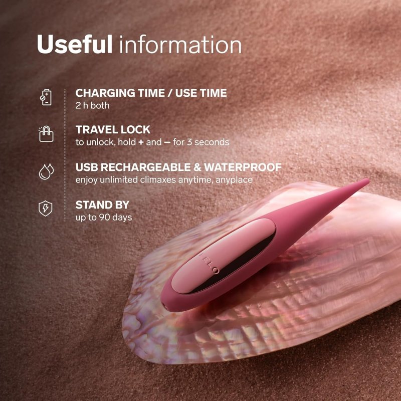 LELO DOT TRAVEL MINI CLITORAL VIBRATOR PINK PINPOINT MASSAGER FOR TARGETED STIMULATION