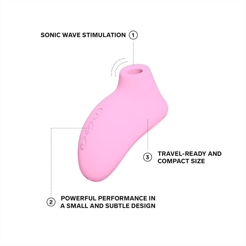 LELO SONA 2 TRAVEL MINI SONIC CLITORAL VIBRATOR STIMULATOR PINK PORTABLE PLEASURE DEVICE