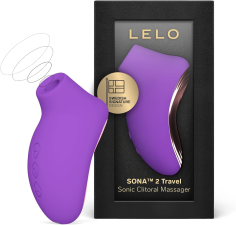 LELO SONA 2 TRAVEL MINI SONIC CLITORAL VIBRATOR STIMULATOR IN PURPLE PORTABLE PLEASURE