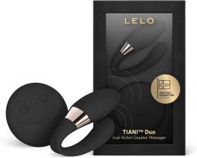 LELO TIANI DUO COUPLES VIBRATOR DUAL MOTOR, WATERPROOF, BLACK INTIMATE PLEASURE TOY