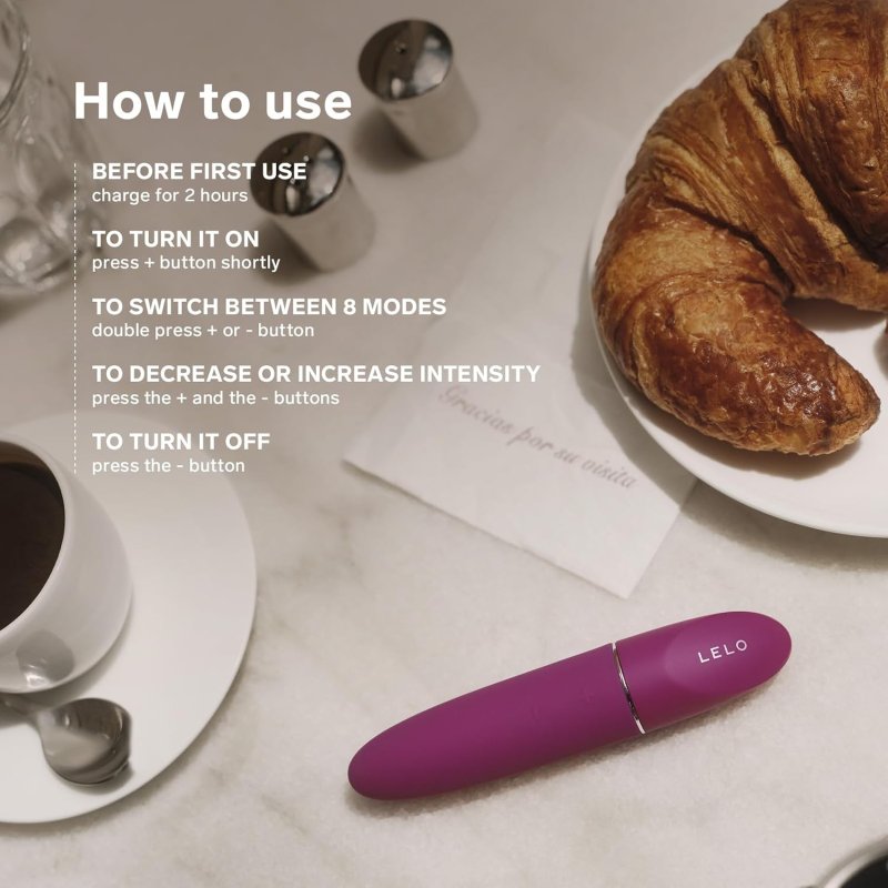 LELO MIA 3 MINI PERSONAL MASSAGER DISCREET BLACK CLITORAL VIBRATOR FOR INTIMATE USE