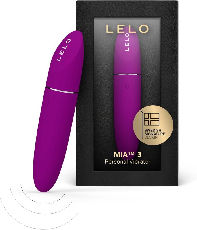 LELO MIA 3 MINI PERSONAL MASSAGER DISCREET CLITORAL VIBRATOR IN DEEP ROSE COLOR