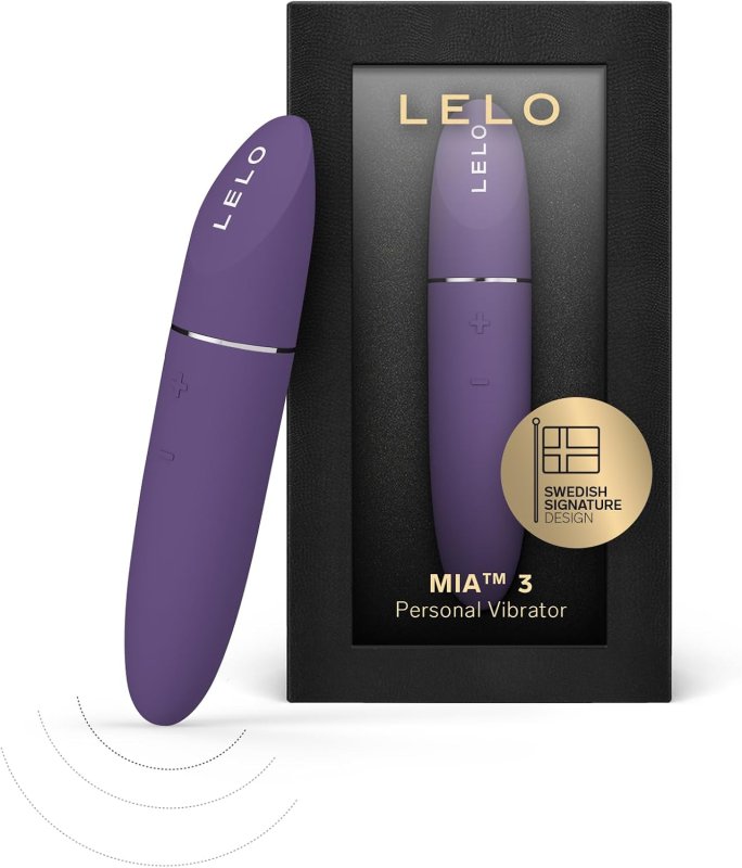 LELO MIA 3 MINI PERSONAL MASSAGER DISCREET PURPLE CLITORAL VIBRATOR FOR WOMEN