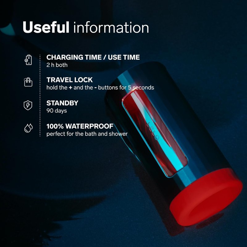 LELO F1S V3 AI PLEASURE CONSOLE AUTOMATIC MALE MASTURBATOR IN TEAL COLOR