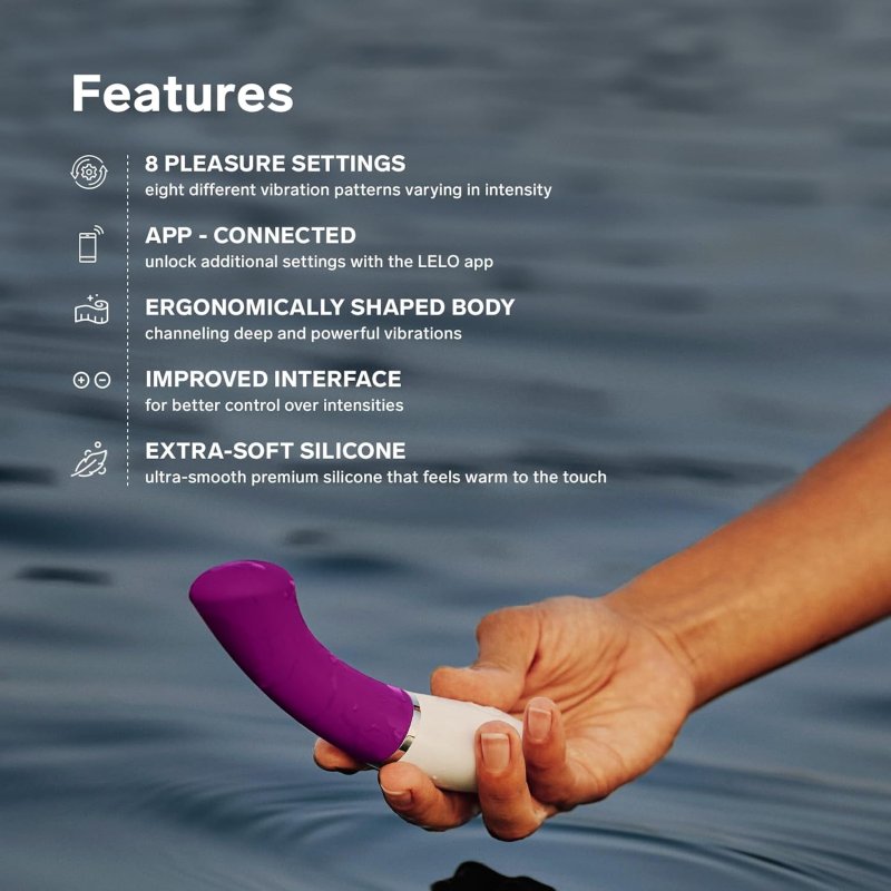 LELO GIGI 3 APP-CONTROLLED G-SPOT VIBRATOR WITH 8 SETTINGS DEEP ROSE COLOR