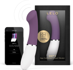 LELO GIGI 3 APP-CONTROLLED G-SPOT VIBRATOR WITH 8 SETTINGS IN PLUM COLOR