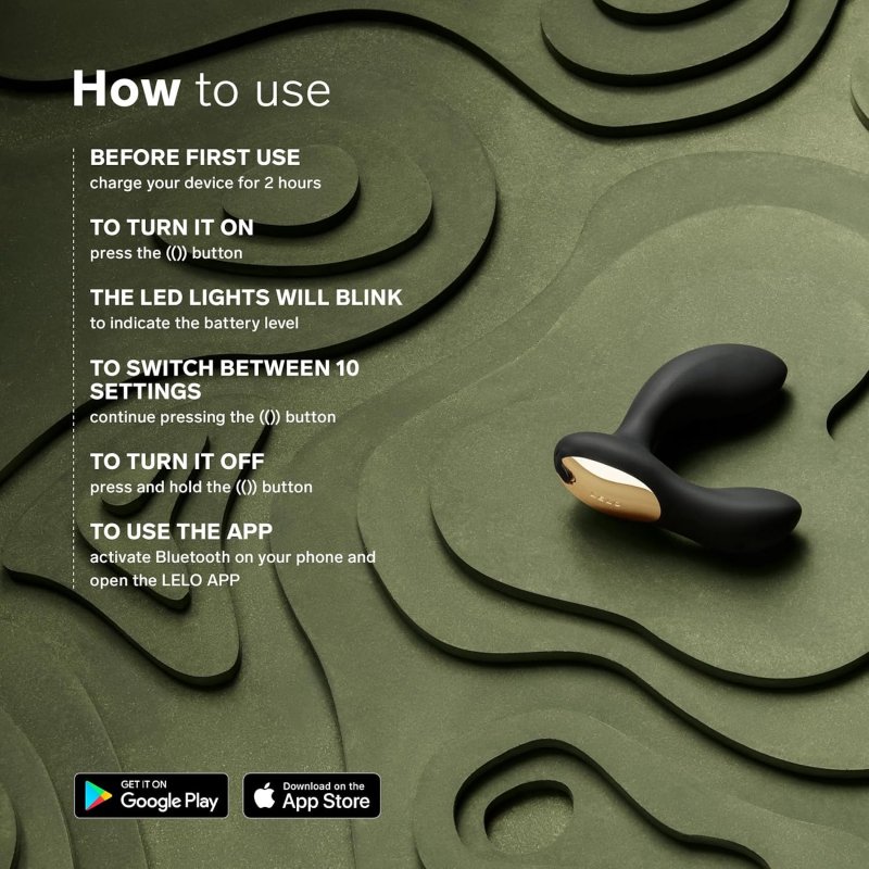 LELO HUGO 2 APP-CONTROLLED GREEN PROSTATE MASSAGER POWERFUL ANAL TOY FOR MEN