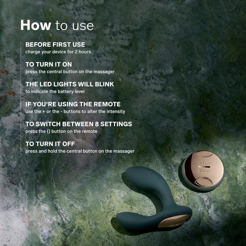 LELO HUGO 2 WIRELESS REMOTE PROSTATE MASSAGER BLACK ANAL TOY FOR MEN