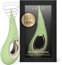 LELO DOT CRUISE CLITORAL VIBRATOR PINPOINT MASSAGER IN PISTACHIO CREAM COLOR
