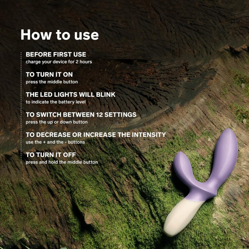 LELO LOKI WAVE 2 WATERPROOF VIBRATING PROSTATE MASSAGER BLACK POWERFUL ANAL TOY