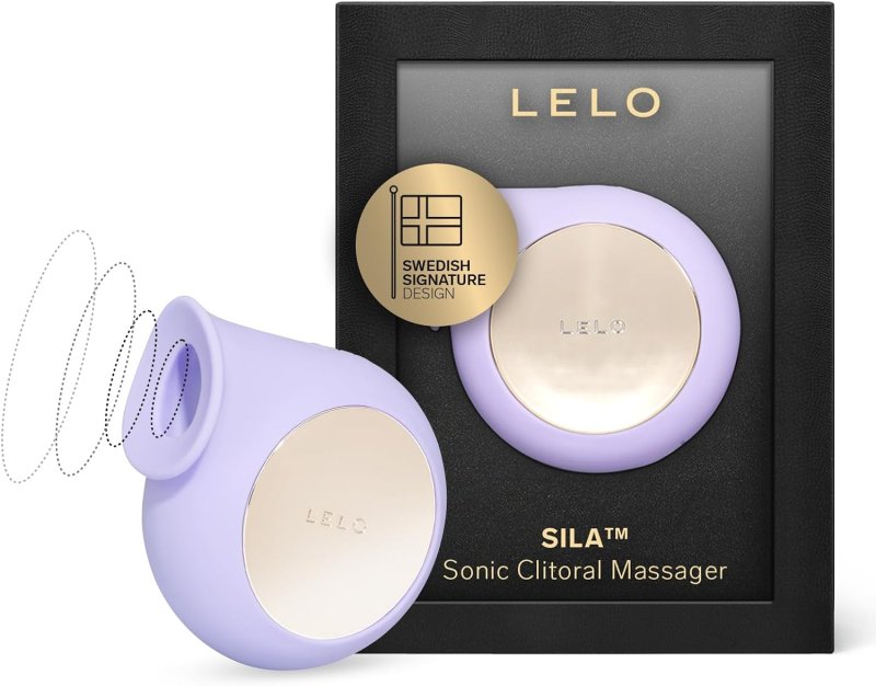 LELO SILA SONIC CLIT SUCKER AIR-PULSE SUCTION VIBRATOR IN LILAC POWERFUL PLEASURE TOY