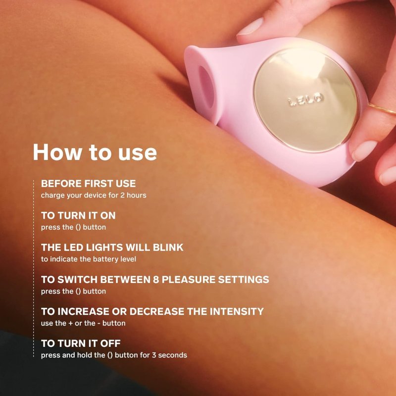 LELO SILA SONIC CLIT SUCKER AIR-PULSE SUCTION VIBRATOR IN LILAC POWERFUL PLEASURE TOY