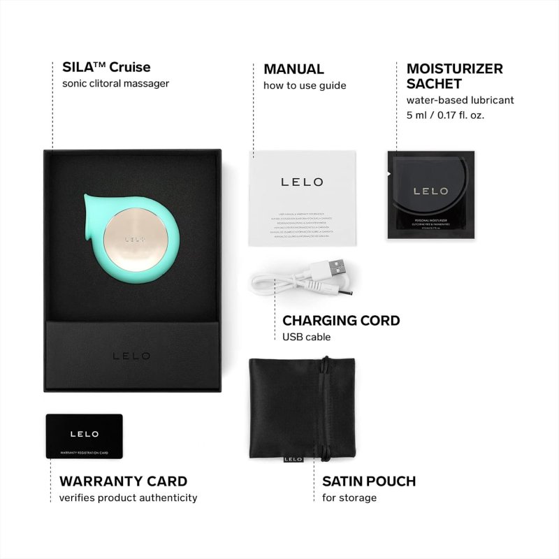 LELO SILA CRUISE SUCTION VIBRATOR WATERPROOF CLITORAL STIMULATOR FOR INTENSE PLEASURE