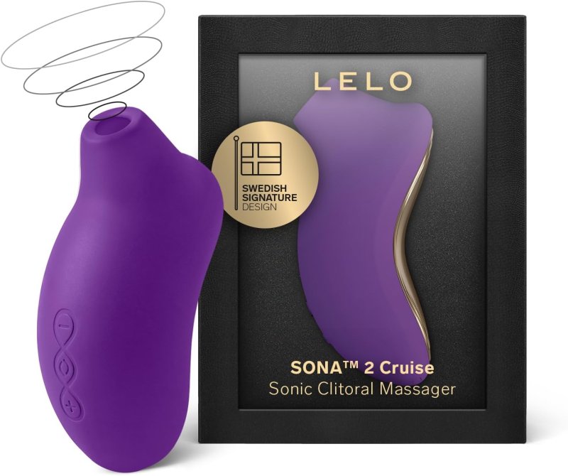 LELO SONA 2 CRUISE SONIC SUCTION VIBRATOR PURPLE CLITORAL STIMULATOR FOR WOMEN